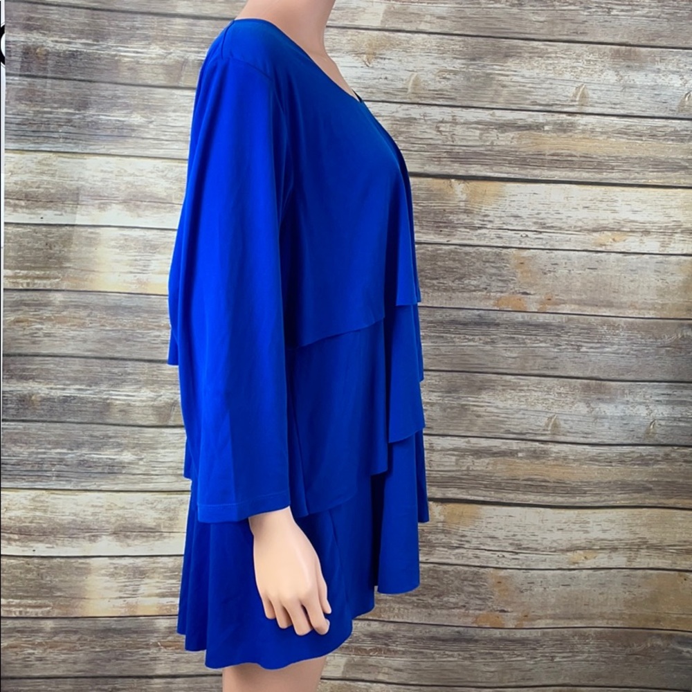 Susan Graver Blue Blouse - Picture 4 of 7